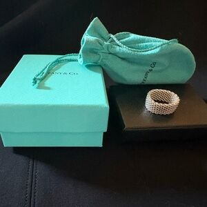 Tiffany & Co. Silver Somerset Mesh Ring - size 8. Price is firm.